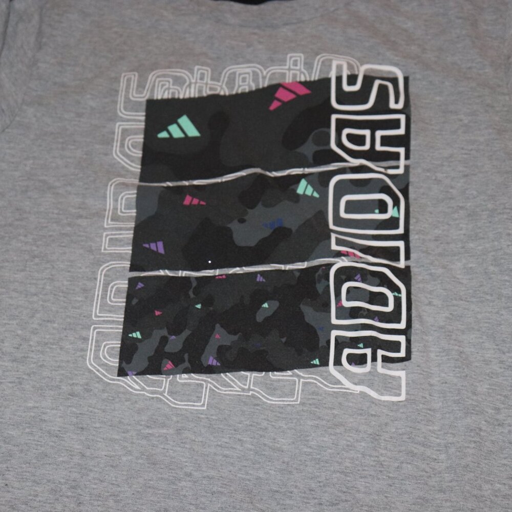 Gray Adidas Tee – Boys XL - Picture 3 of 4
